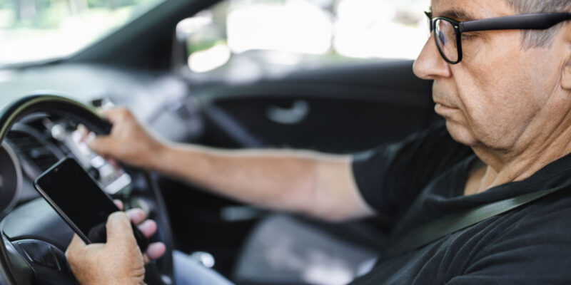 Telefoon achter het stuur