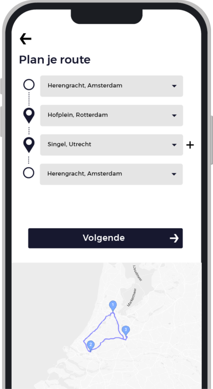 DriveMe app Route