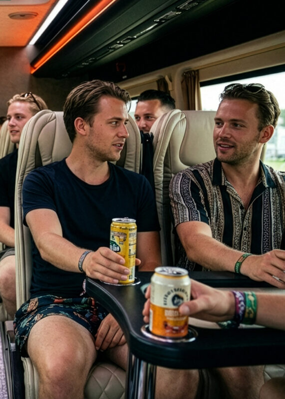 16 personen festivalgangers