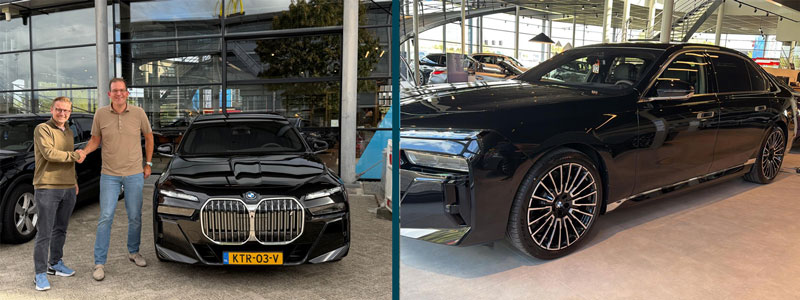 De sleuteloverdracht van de nieuwe BMW i7